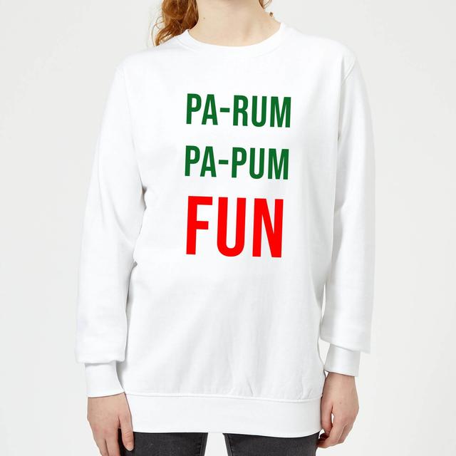 Pa-Rum Pa-Pum Fun Women's Sweatshirt - White - L - Weiß on Productcaster.