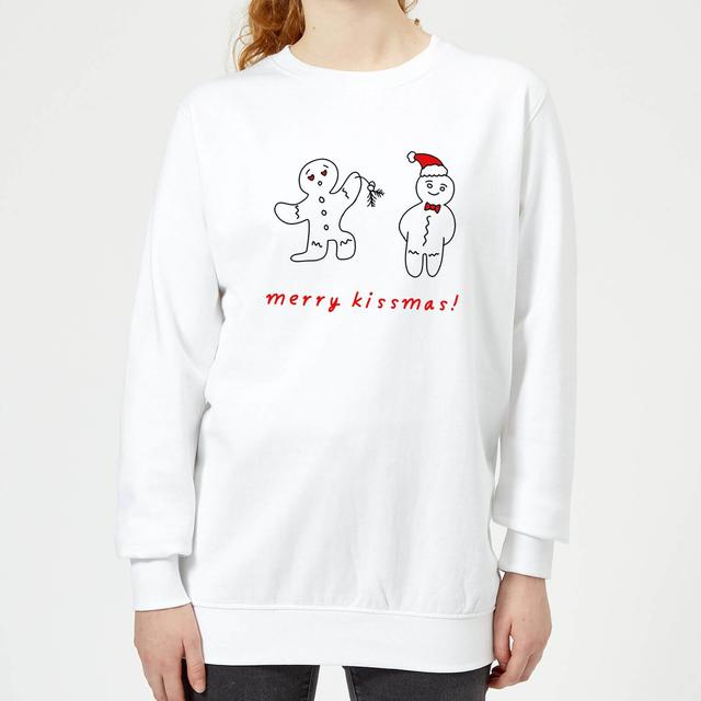 Merry Kissmas Women's Sweatshirt - White - XL - Weiß on Productcaster.