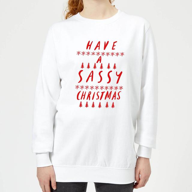 Have A Sassy Christmas Women's Jumper - White - L - White on Productcaster.