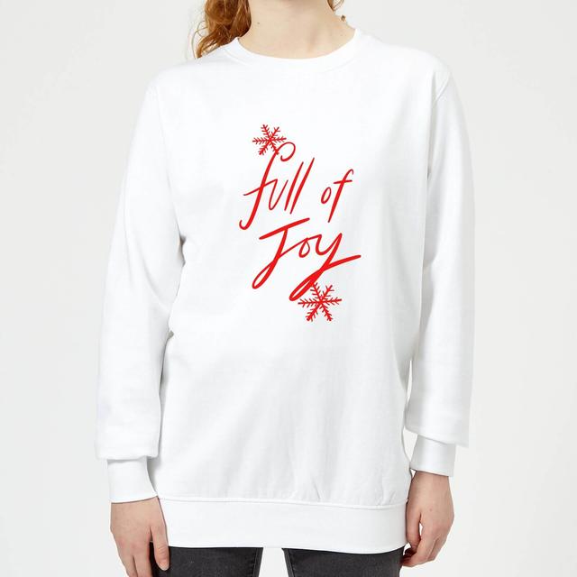 Full Of Joy Women's Sweatshirt - White - XXL - Weiß on Productcaster.