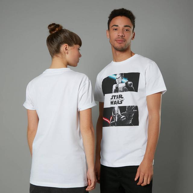 The Rise of Skywalker - Rey Vs Kylo T-Shirt - Weiß - Unisex - M on Productcaster.