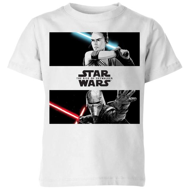 The Rise of Skywalker - Rey Vs Kylo Kinder T-Shirt - Weiß - Unisex - 5-6 Jahre on Productcaster.