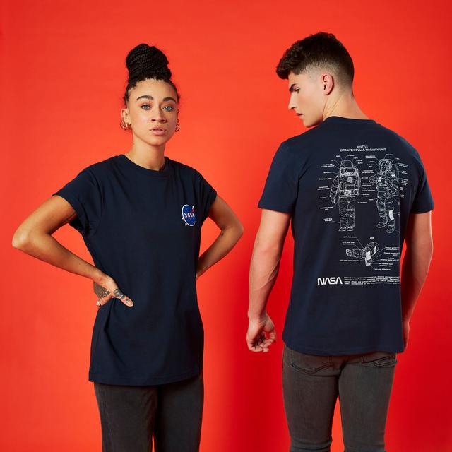 NASA Suit Up Unisex T-Shirt - Navy - XL on Productcaster.