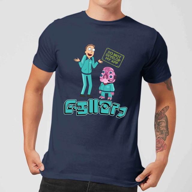 Rick and Morty Do Not Develop My App Men's T-Shirt - Navy - M on Productcaster.