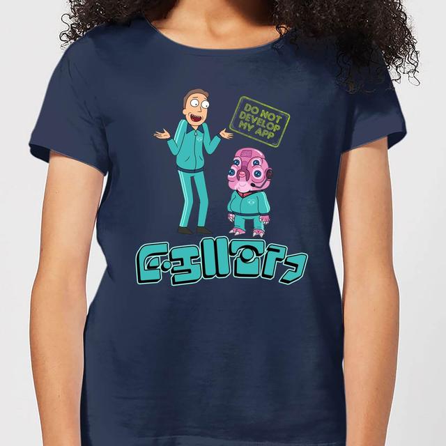 Rick and Morty Do Not Develop My App Women's T-Shirt - Navy - XL - Navy on Productcaster.