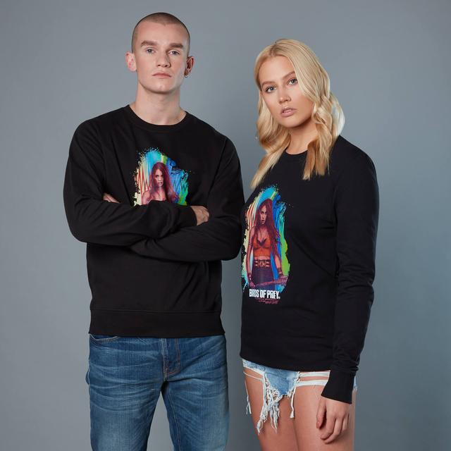 Sudadera Birds of Prey Black Canary Acylic Background - Unisex - Negro - L - Negro on Productcaster.