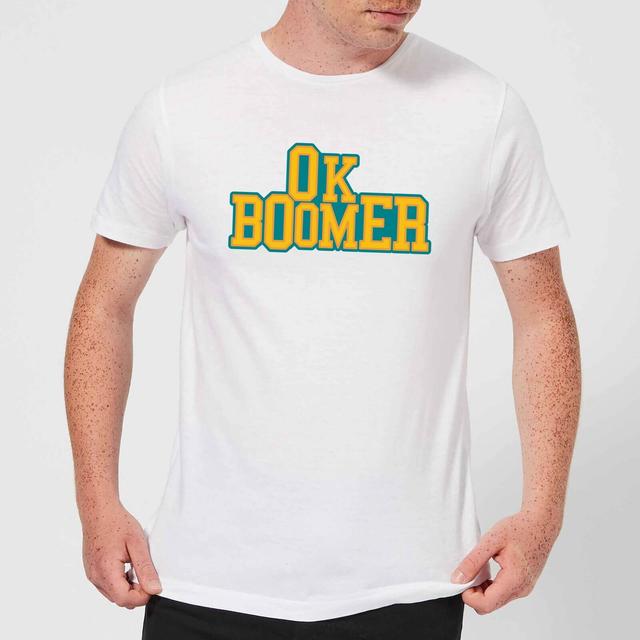 Ok Boomer College Men's T-Shirt - White - M - Weiß on Productcaster.