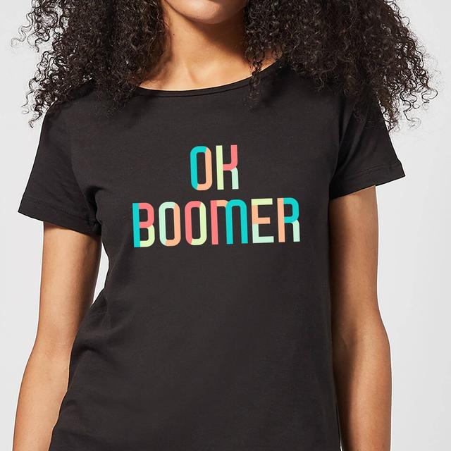 Ok Boomer Colourful Women's T-Shirt - Black - XL - Schwarz on Productcaster.