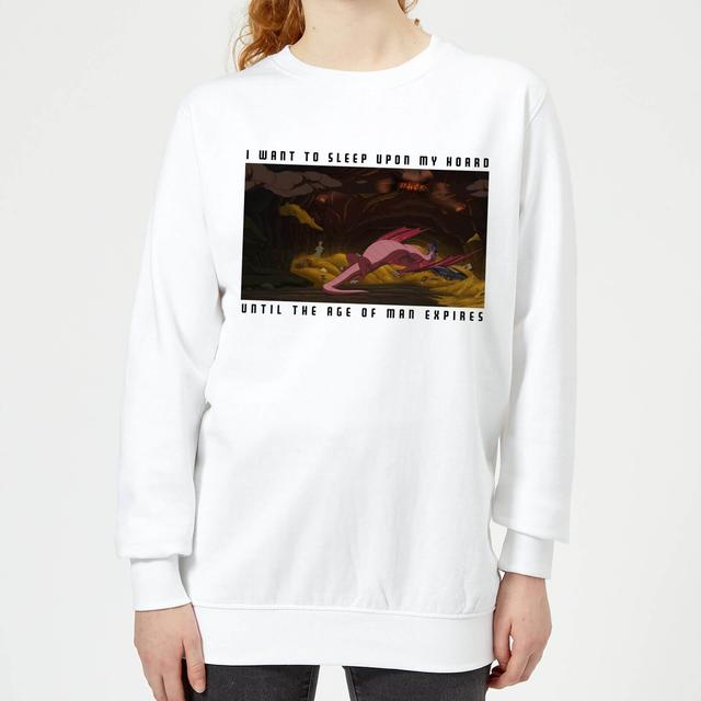 Sudadera para mujer I Want To Sleep Upon My Hoard de Rick and Morty - Blanco - XS - Blanco on Productcaster.