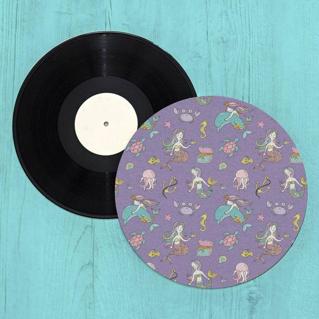 Mermaid Treasure Hunt Turntable Slip Mat Mehrfarbig on Productcaster.