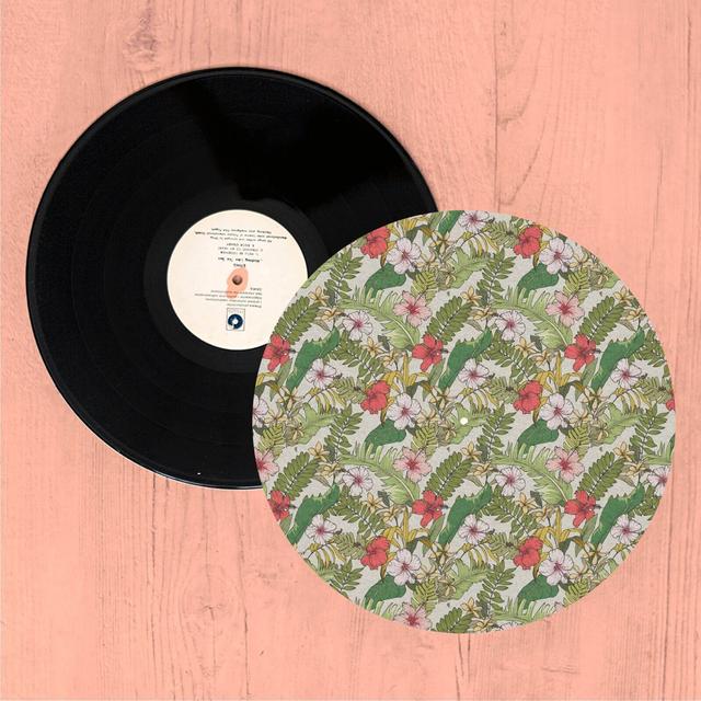 Tropical Leaves Turntable Slip Mat Mehrfarbig on Productcaster.