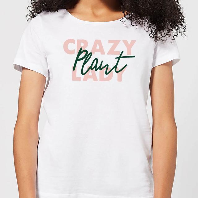 Crazy Plant Lady Script Women's T-Shirt - White - XXL - Weiß on Productcaster.