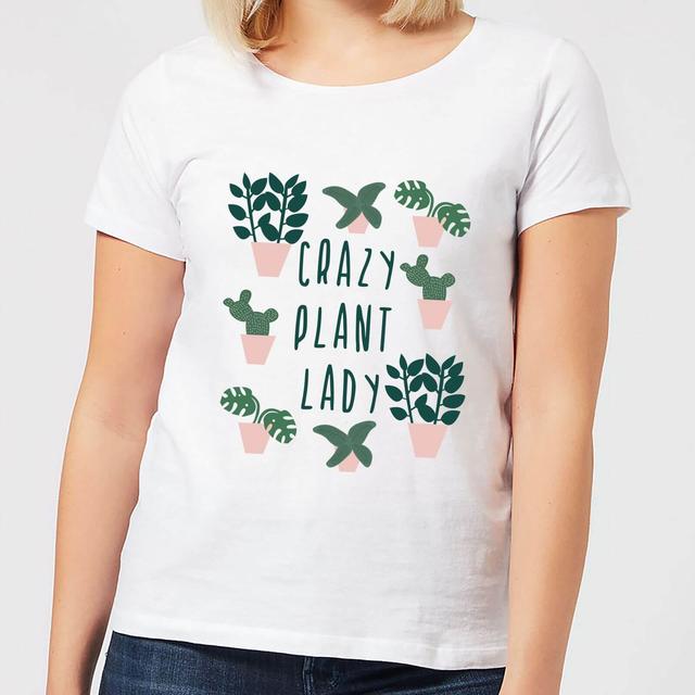 Crazy Plant Lady Women's T-Shirt - White - M - White on Productcaster.