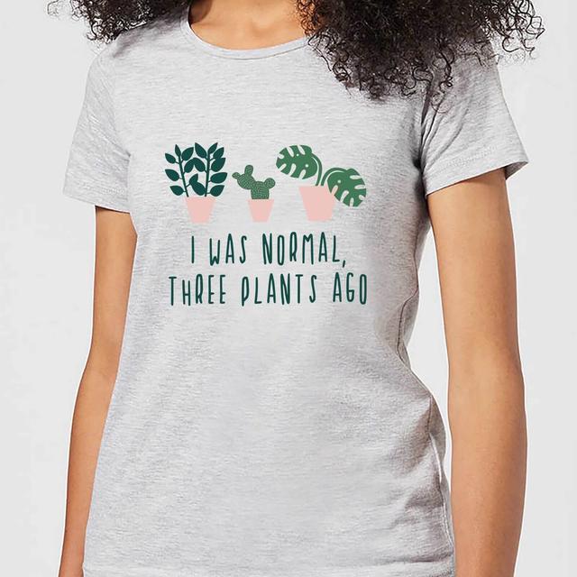 I Was Normal Three Plants Ago Women's T-Shirt - Grey - 4XL - Grau on Productcaster.