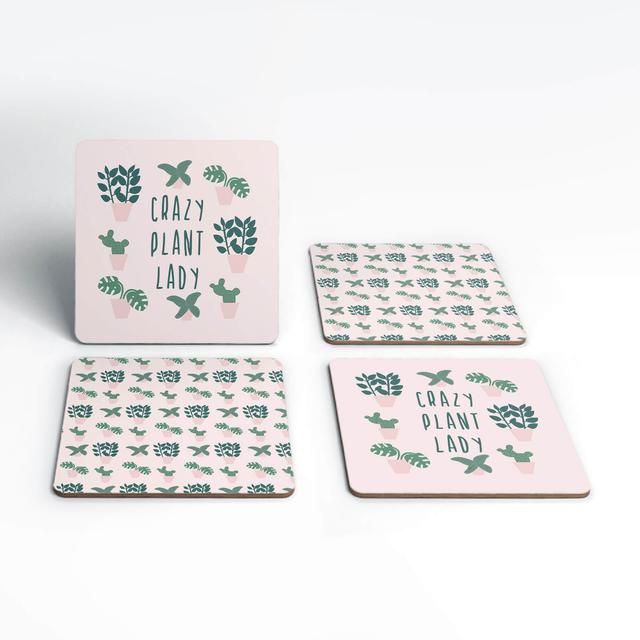 Crazy Plant Lady Coaster Set on Productcaster.