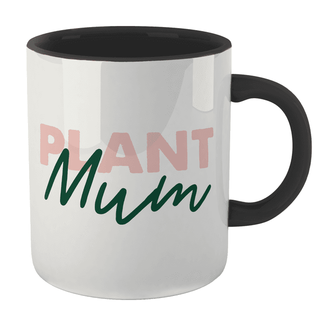 Plant Mum Mug - White/Black Schwarz on Productcaster.