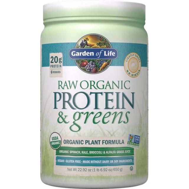 Garden of Life Raw Organic Protein and Greens - Lightly Sweet - 651g on Productcaster.