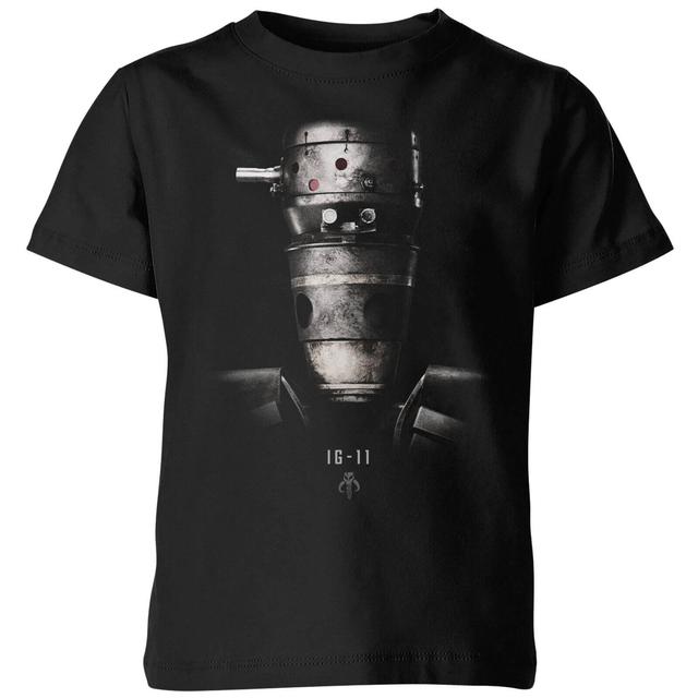 The Mandalorian IG-11 Poster Kids' T-Shirt - Black - 5-6 Jahre on Productcaster.