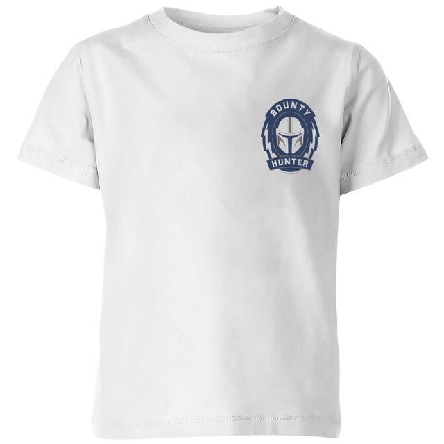 The Mandalorian Bounty Hunter Kids' T-Shirt - White - 5-6 Years - White on Productcaster.