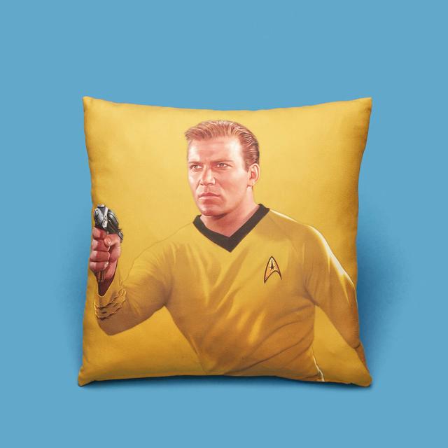 Captain Kirk Square Cushion - 50x50cm - Soft Touch on Productcaster.