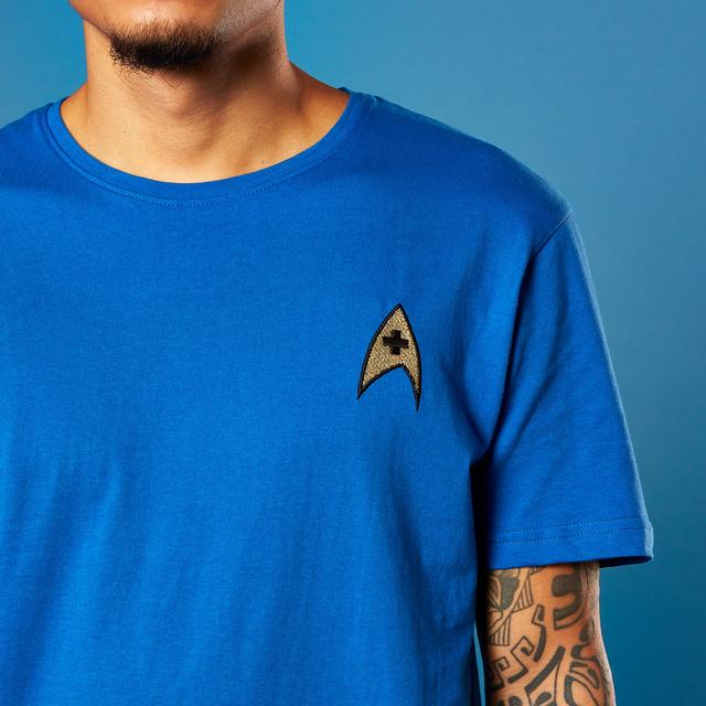 Camiseta Star Trek Bordado Medic Badge - Unisex - Azul - XL - Royal Blue on Productcaster.