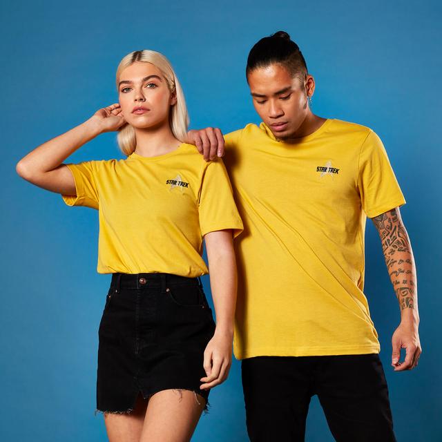 Camiseta Star Trek Logo Bordado - Unisex - Amarillo - L - Amarillo on Productcaster.