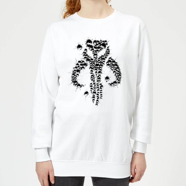 Sudadera The Mandalorian Blaster Skull - Mujer - Blanco - S on Productcaster.