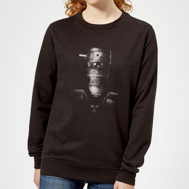 The Mandalorian IG-11 Poster Women's Sweatshirt - Black - L - Black on Productcaster.