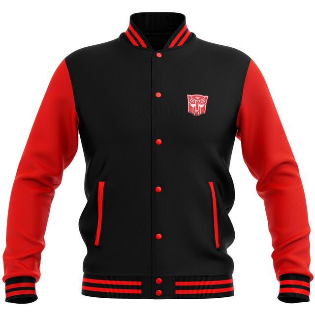 Transformers Autobot Varsity Jacket - Black / Red - S - Black / Red on Productcaster.