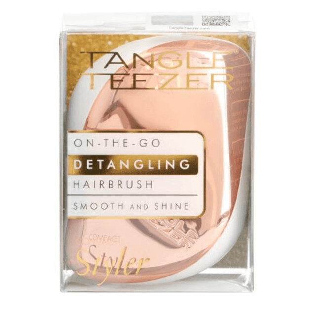 Tangle Teezer Compact Styler Detangling Hairbrush - Rose Gold Ivory on Productcaster.