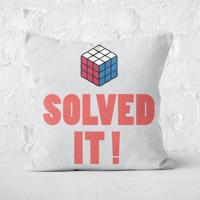 Solved It! Messed Up! Square Cushion - 40x40cm - Soft Touch on Productcaster.