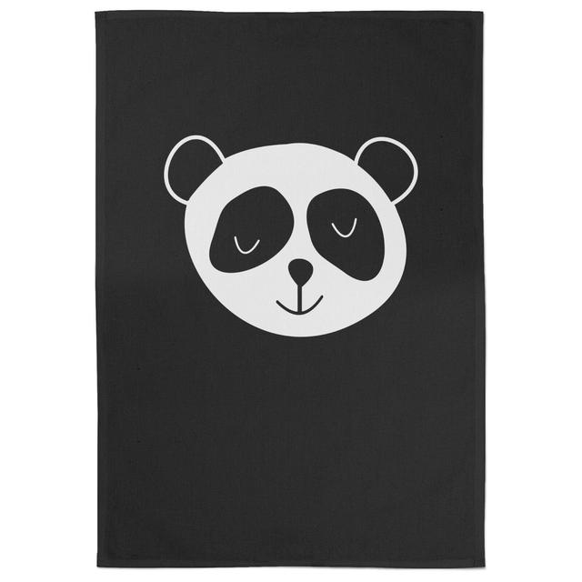 Panda Cotton Black Tea Towel on Productcaster.