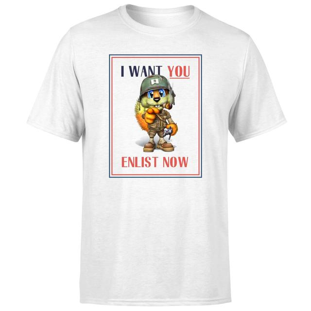 Conker I Want You T-Shirt - White - XS on Productcaster.