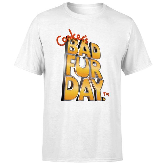 Conker Bad Fur Day T-Shirt - White - XXL on Productcaster.