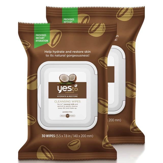 yes to Coconut Cleansing Wipes (Pack of 2) (Worth £7.98) on Productcaster.