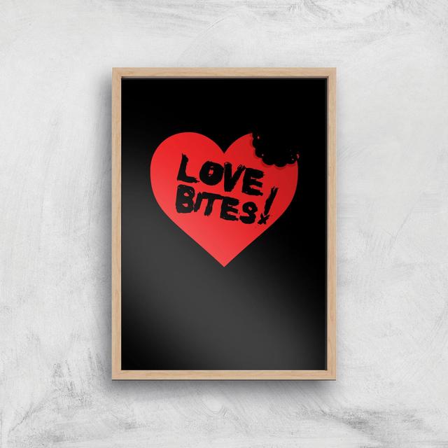 Love Bites Art Print - A2 - White Frame on Productcaster.