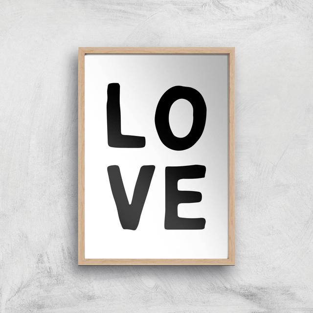 Love Art Print - A2 - White Frame on Productcaster.