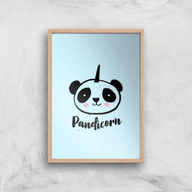 Pandicorn Art Print - A2 - Wood Frame on Productcaster.