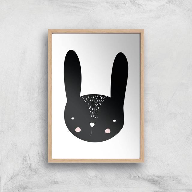 Rabbit Art Print - A2 - Wood Frame on Productcaster.