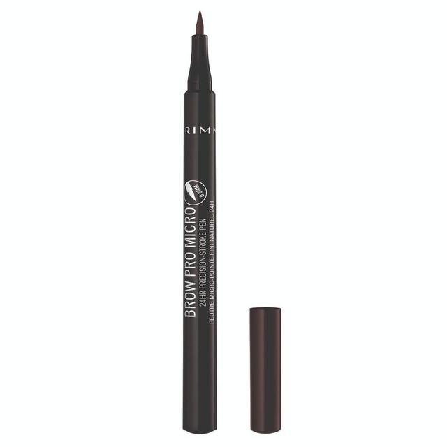 Rimmel Brow Pro Micro 24HR Precision-Stroke Pen 1ml (Various Shades) - 004 Dark Brown on Productcaster.