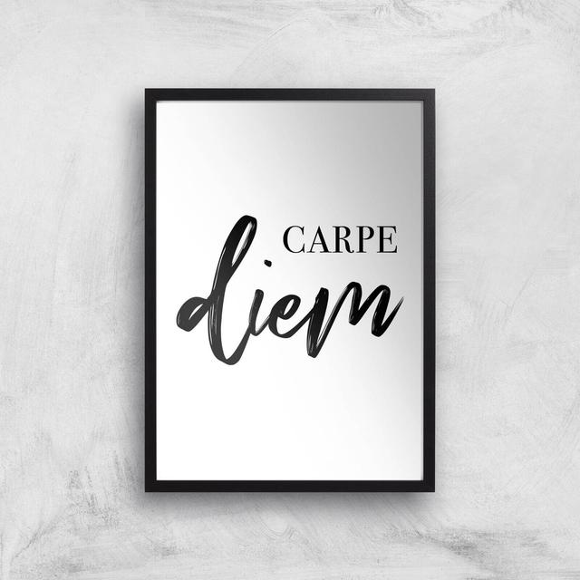 Carpe Diem Art Print - A3 - Black Frame on Productcaster.