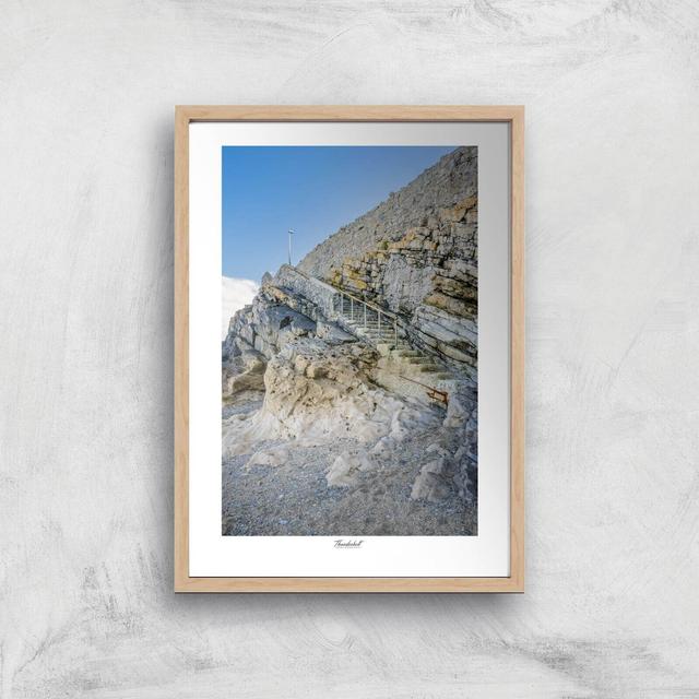 Llandudno Staircase Giclée Art Print - A2 - Wooden Frame on Productcaster.