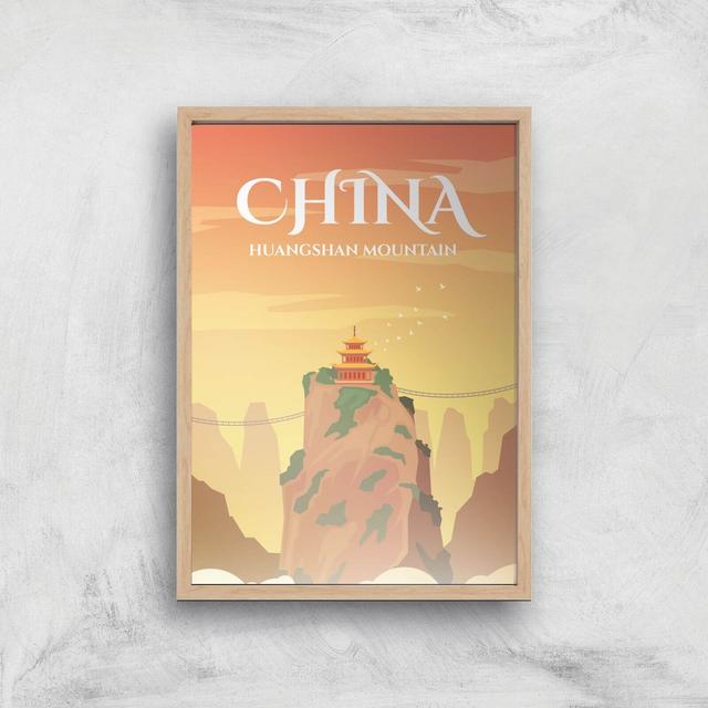 Visit... China Giclée Art Print - A4 - Wooden Frame on Productcaster.