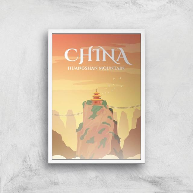 Visit... China Giclée Art Print - A3 - White Frame on Productcaster.