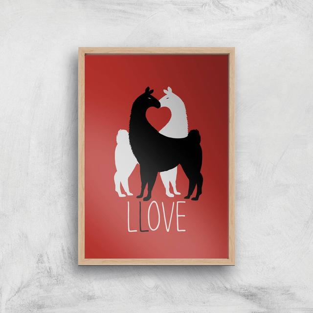 Llove Art Print - A3 - Wood Frame on Productcaster.