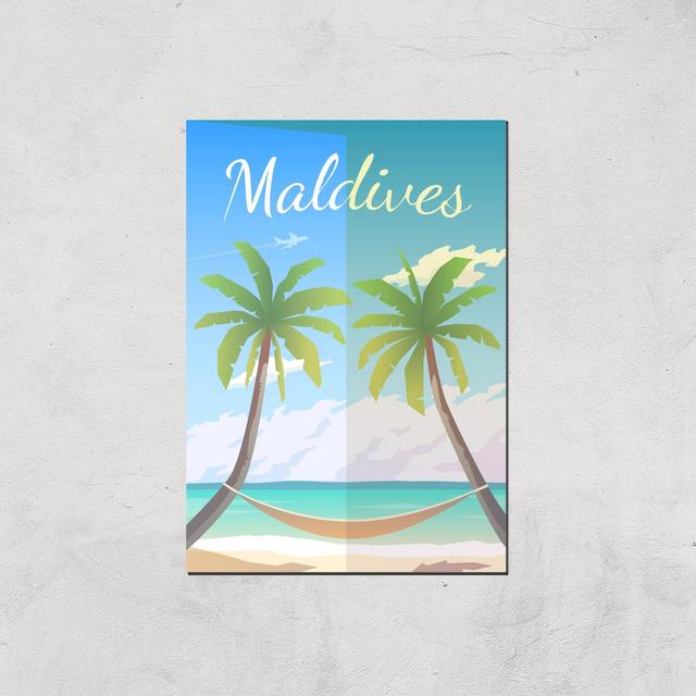 Visit... Maldives Giclée Art Print - A3 - Print Only on Productcaster.