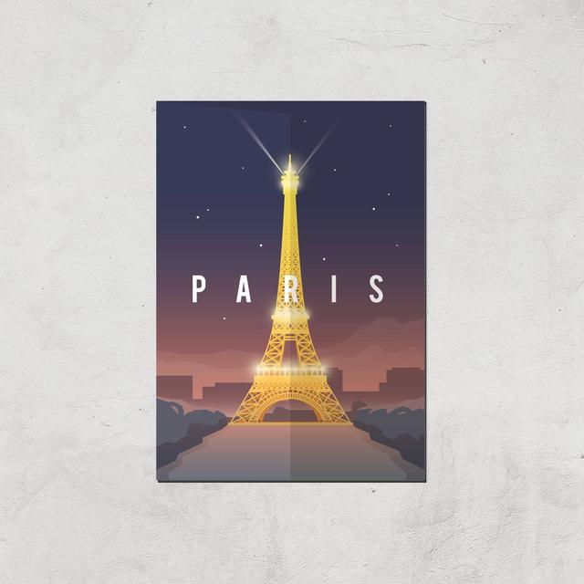 Visit... Paris Giclée Art Print - A4 - Print Only on Productcaster.