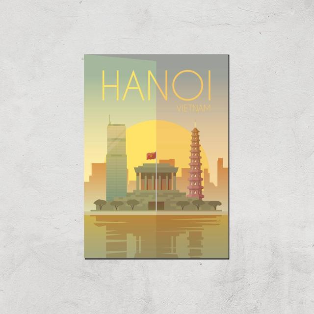 Visit... Hanoi Giclée Art Print - A4 - Print Only on Productcaster.