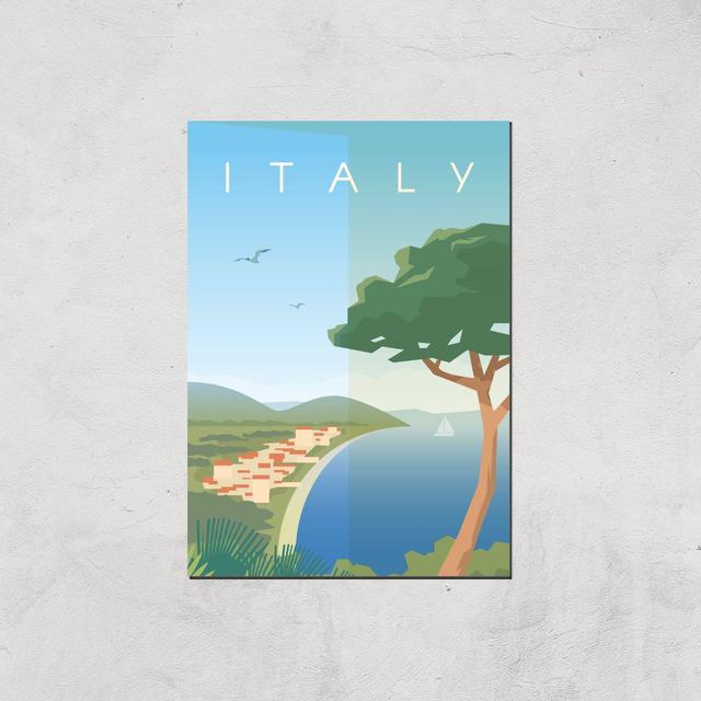 Visit... Italy Giclée Art Print - A4 - Print Only on Productcaster.