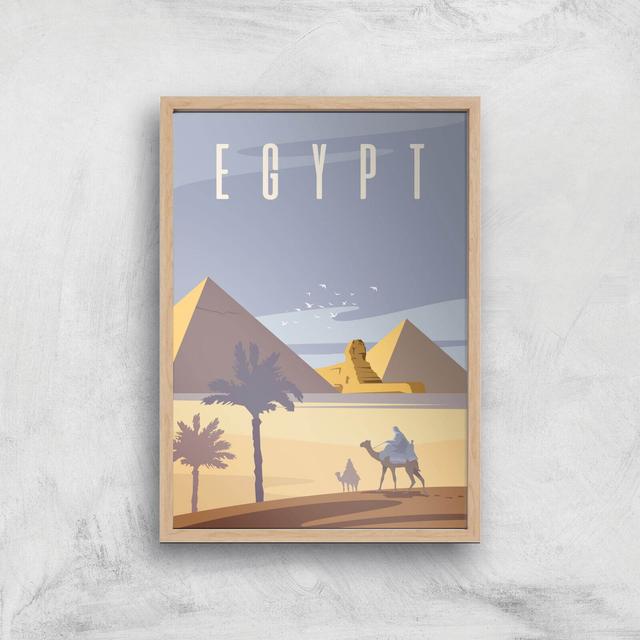 Visit... Egypt Giclée Art Print - A3 - Wooden Frame on Productcaster.